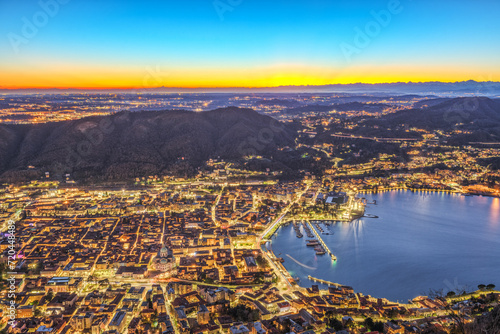 Como, Italy Cityscape from Above