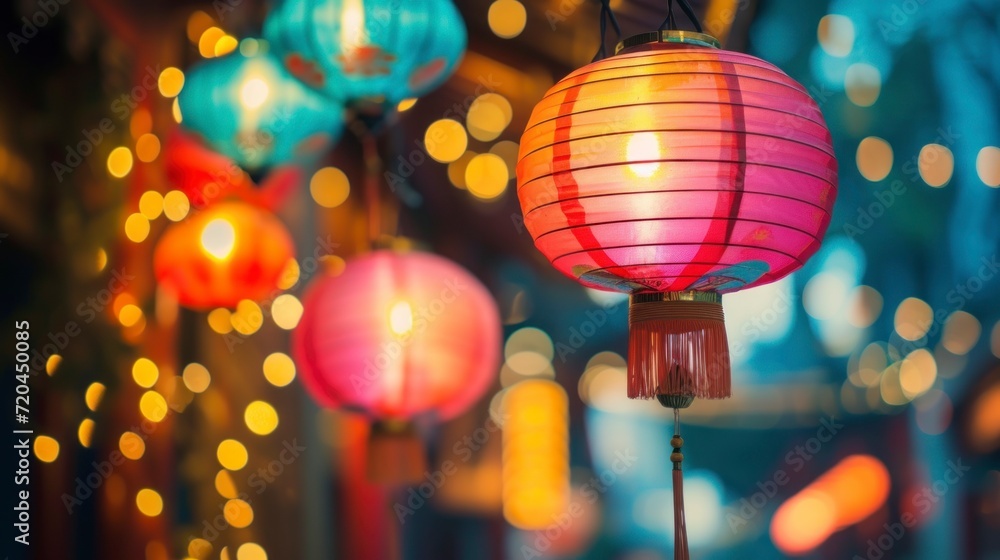 Traditional Asian style Chinese lantern. Festive background for Lunar New Year. lanterns Festival 2024 Traditional Asian style Chinese lantern. Festive background for Lunar New Year. lanterns Festival 2024