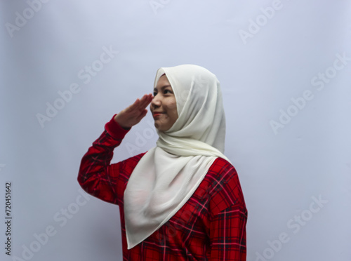 person in red