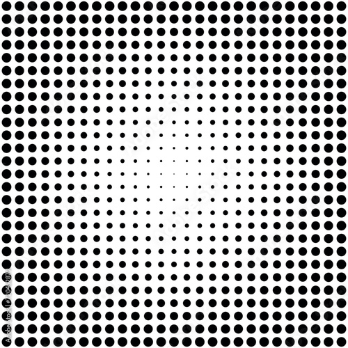 Abstract halftone dot pattern inverted