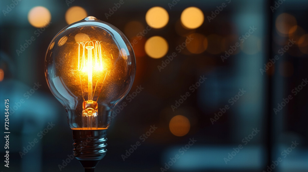 An electric bulb symbol of invention and inspiration An electric bulb symbol of invention and inspiration