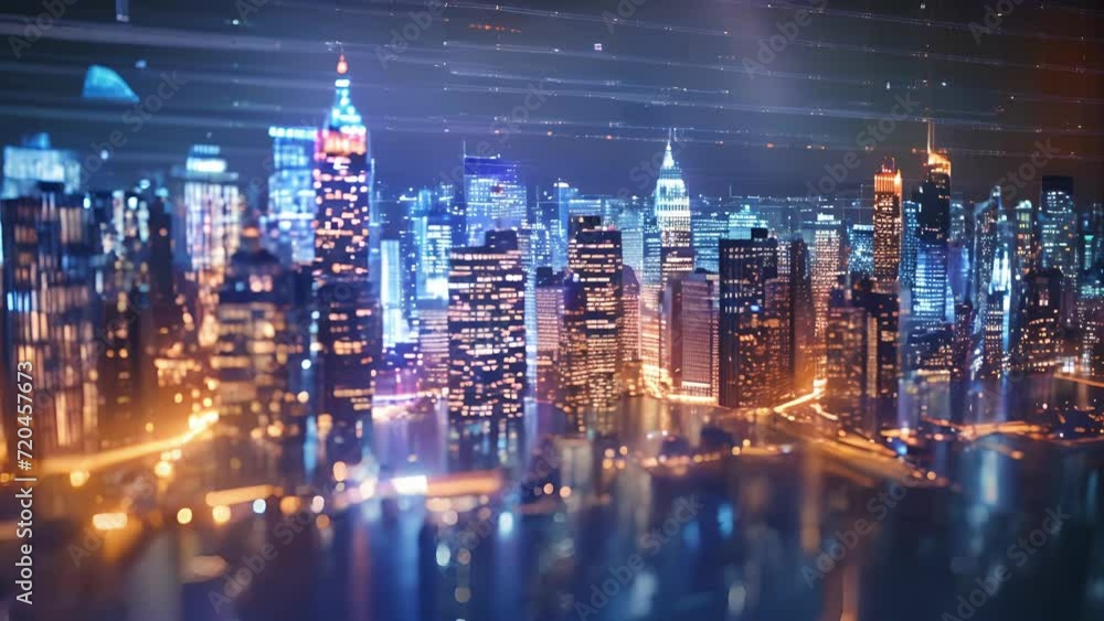 As you move through the holographic tour you can see the city skyline change from day to night giving you a glimpse into every aspect of your potential new home. As you move through the holographic tour you can see the city skyline change from day to night giving you a glimpse into every aspect of your potential new home.