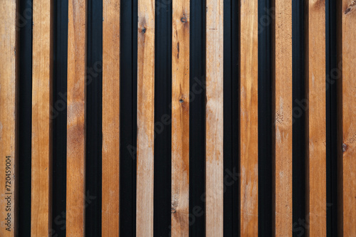 background with the texture of wooden slats for decorative exterior decoration