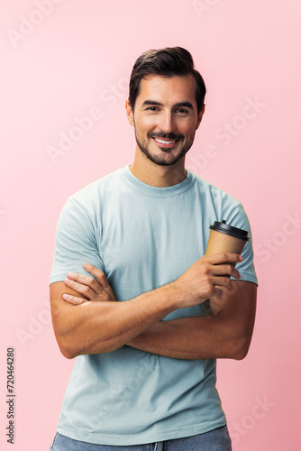 Copy man studio tea energy paper cup space coffee mug happy t-shirt drink hipster hot