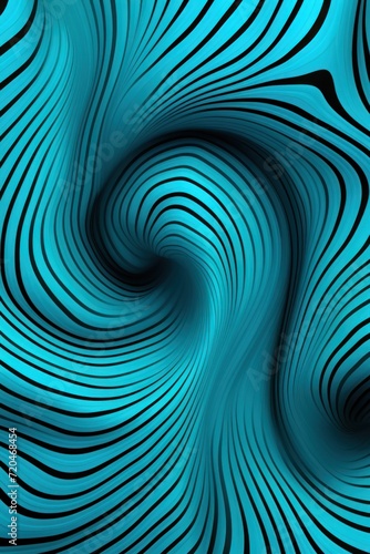 Turquoise groovy psychedelic optical illusion background