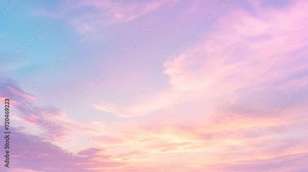 Dreamy Pastel Clouds: Soft and Serene Nature Photography
