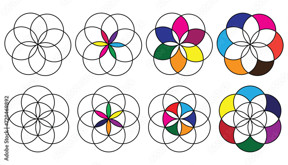 Flower of life sacred geometry icon, esoteric, lotus flower, spiritual symbol. Flower of life sacred geometry icon, esoteric, lotus flower, spiritual symbol.