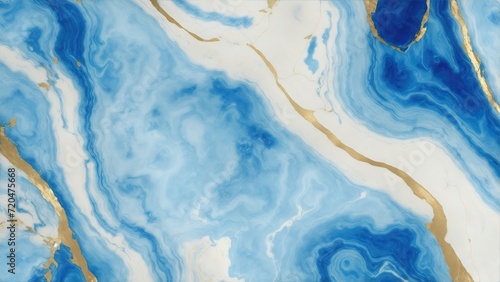 Wallpaper Mural Blue and Gold marble texture for tile wallpaper luxurious background Torontodigital.ca