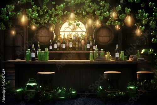 Enchanted Irish Pub Decorated for St. Patrick s Day