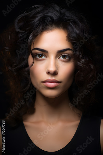 Wallpaper Mural A model with a natural look and a models face studio photo Torontodigital.ca