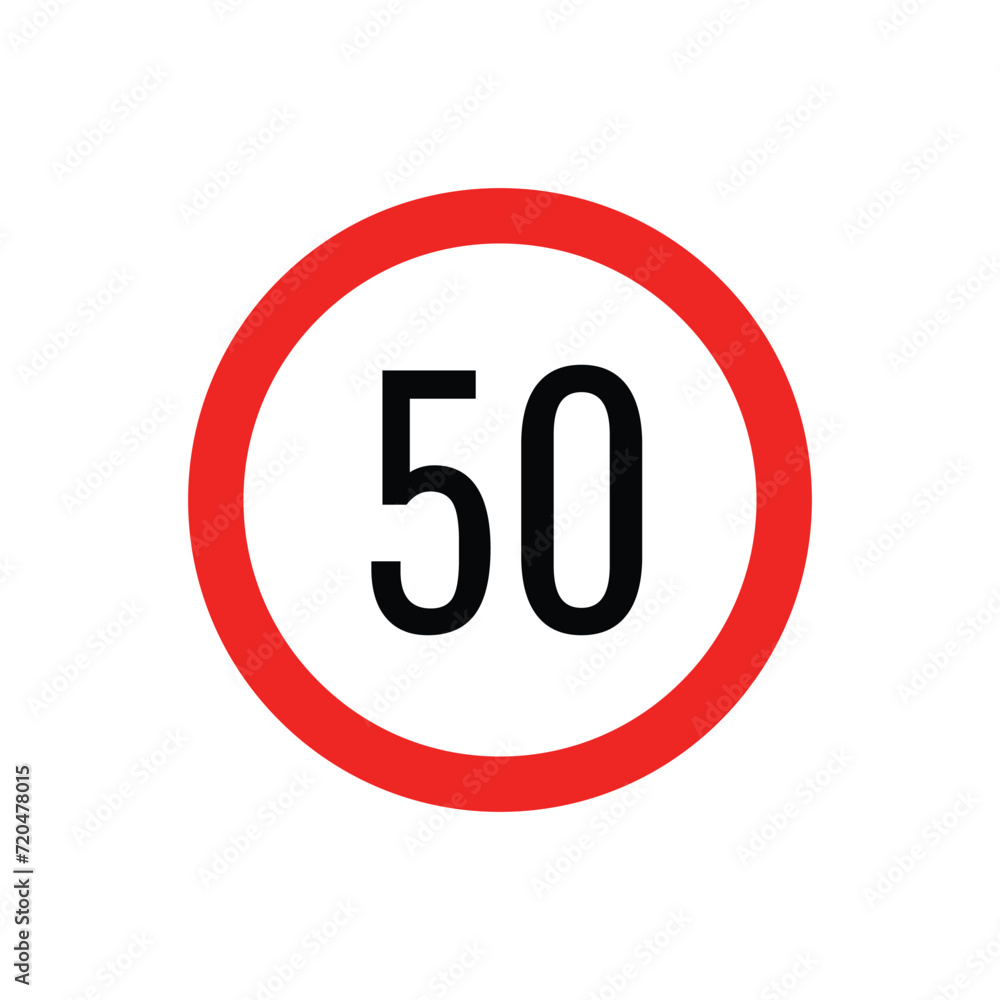Road signs. Maximum speed. Road signs. Maximum speed.