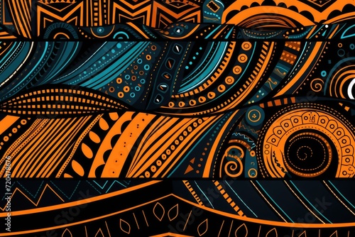 Abstract Tribal Pattern Artwork