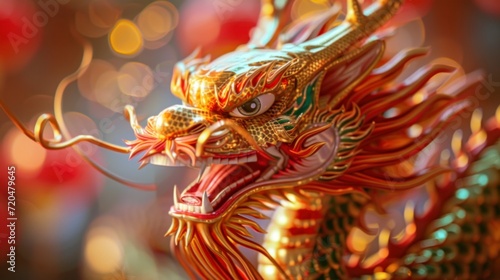 chinese dragon of chinese new year festival 2024