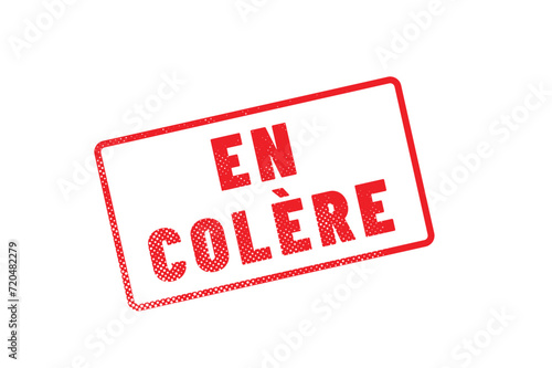 tampon rouge : en colère