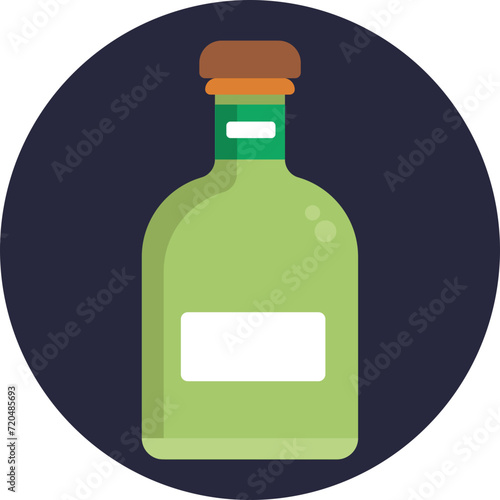 Elevate your alcohol drinks collection with this artistic absinthe glass vector icon. A versatile addition for projects that blend tradition with a touch of contemporary flair.