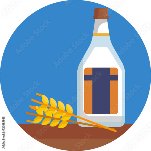 Vodka Vector Illustration: Perfect for conveying the essence of your beverage-related designs. Download now for a touch of tradition.
