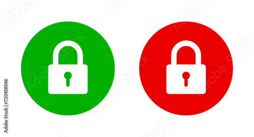 Locked and unlocked lock icon