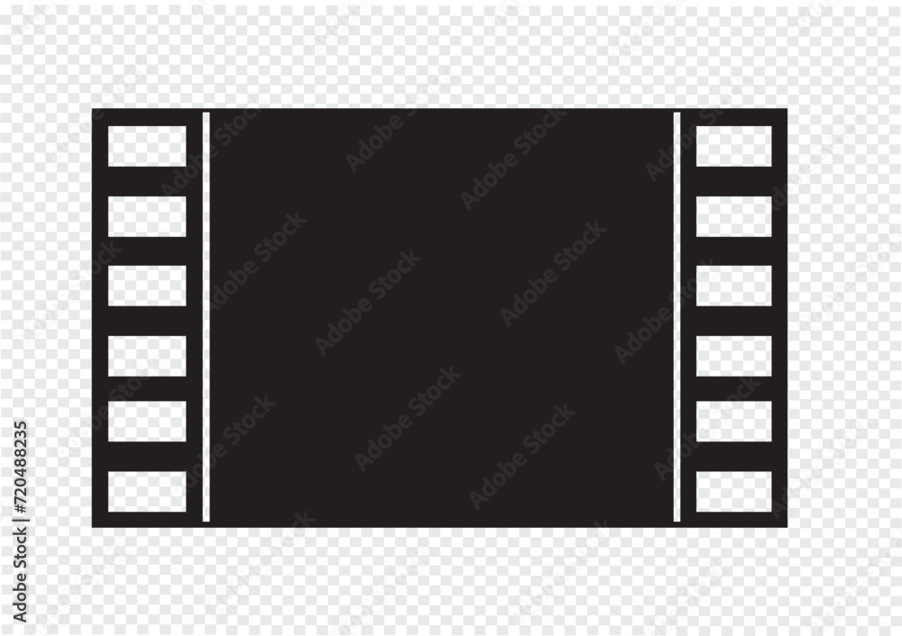 Multimedia video player vector icon