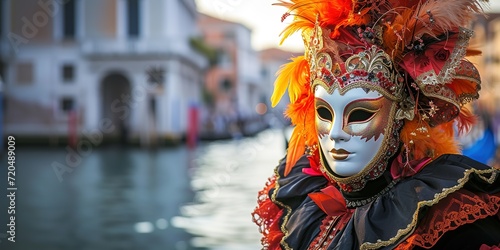 Carneval mask in Venice - Venetian Costume. © Nopparat