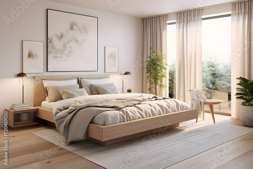  Scandinavian master bedroom © sugastocks