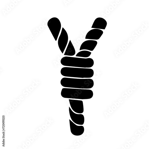 Nautical rope knots vector design