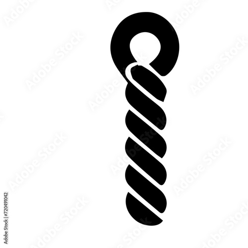 Nautical rope knots vector design