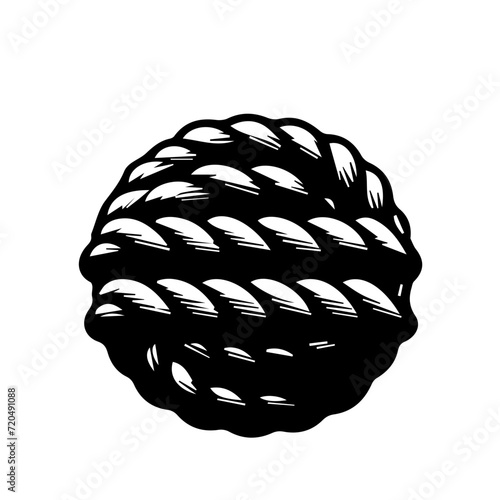 Nautical rope knots vector design