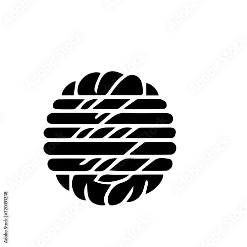 Nautical rope knots vector design