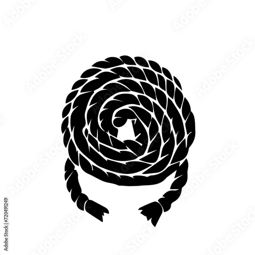 Nautical rope knots vector design