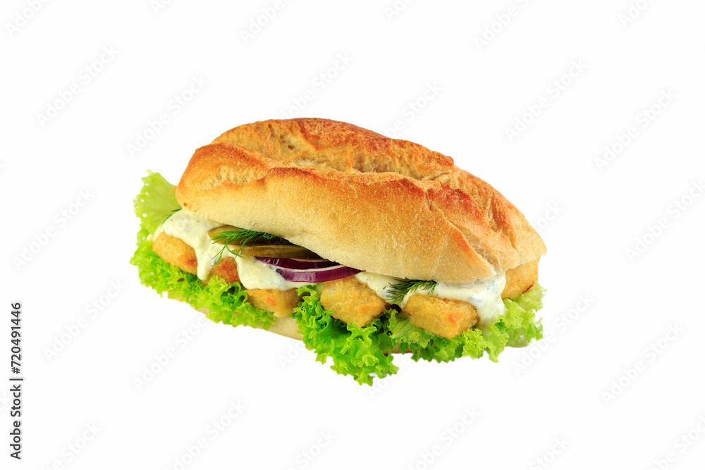 Backfisch-Brötchen mit Remoulade Backfisch-Brötchen mit Remoulade