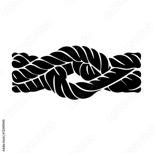 Nautical rope knots vector design
