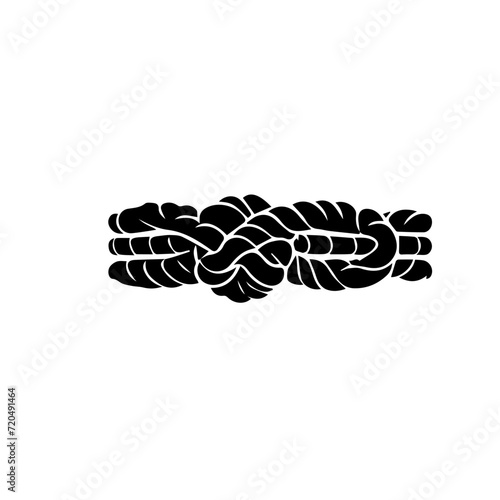 Nautical rope knots vector design