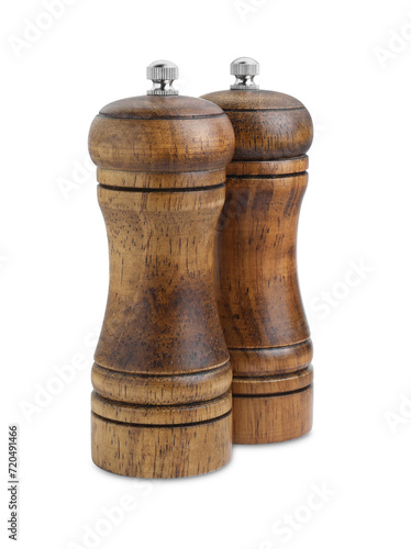 Wallpaper Mural Wooden salt and pepper shakers isolated on white Torontodigital.ca
