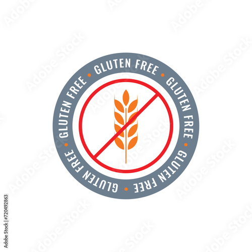 gluten free around the circle. gluten free concept in circle