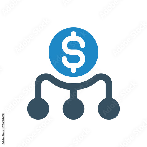 financial hierarchy icon vector illustration