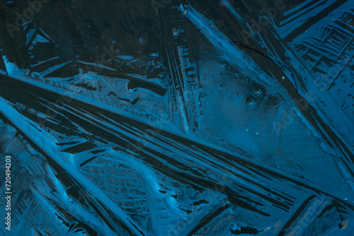 Close up of ice covered water