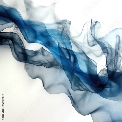 Close up of smoke abstract move freely in the air.