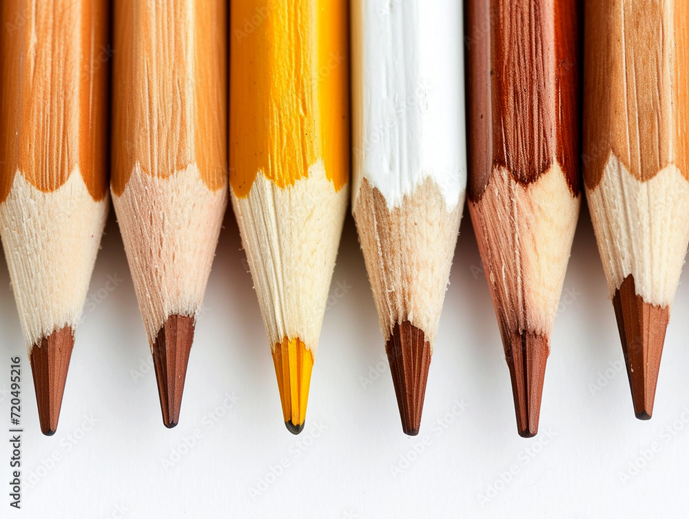 Fototapeta premium pencils isolated on white