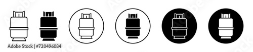 LPG vector icon set collection. LPG Outline flat Icon.