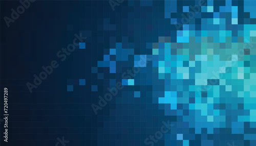 Abstract geometry square  blue  background pattern. vector illustration.