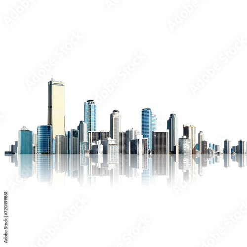 Display model of tall buildings and skyscrapers