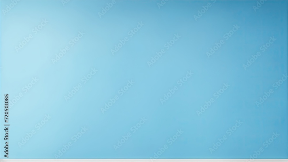 Minimalistic blue background. light blue wall in the interior Minimalistic blue background. light blue wall in the interior