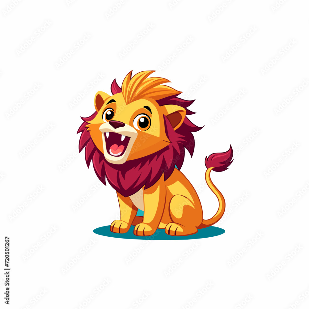 lion cartoon character vector lion cartoon character vector