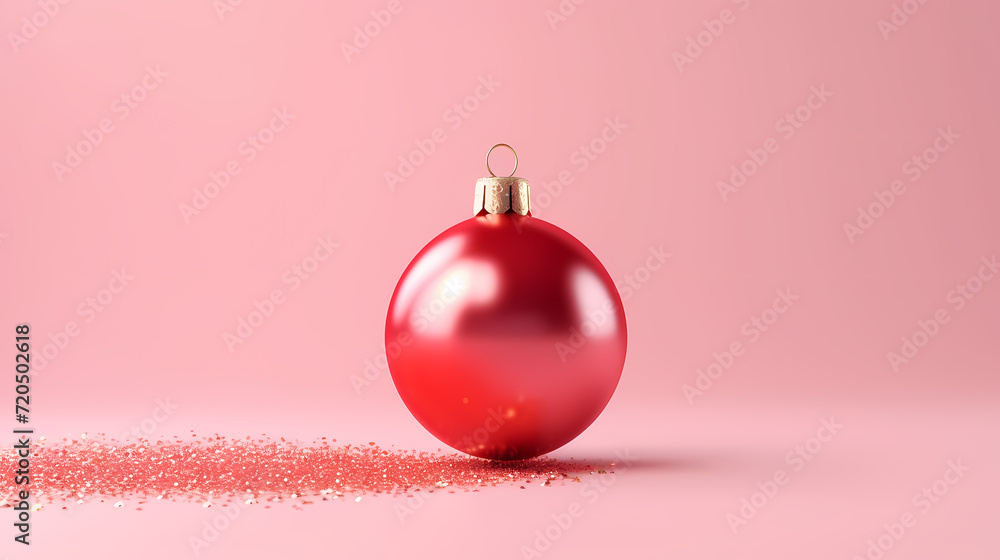 Christmas ball background, Christmas and New Year holidays concept with copy space for text Christmas ball background, Christmas and New Year holidays concept with copy space for text