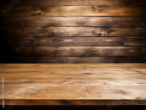 empty Wooden table