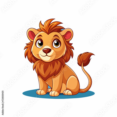 lion cartoon character vector
