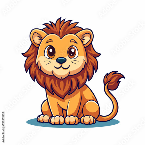 lion cartoon character vector