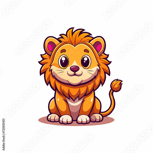 lion cartoon character vector