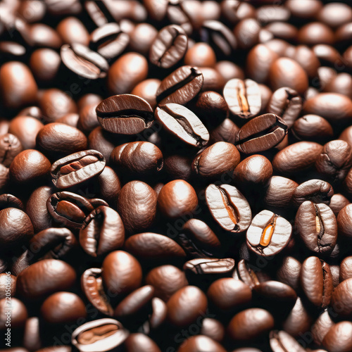 closeup coffee beans background © Roger Oliveira
