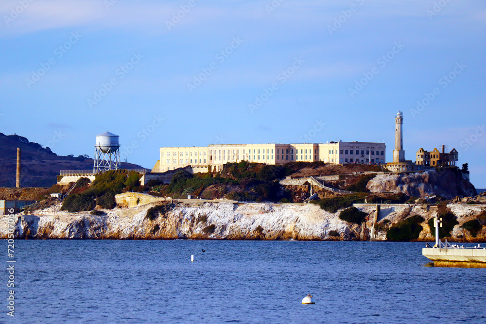 San Francisco, California: view of Alcatraz Island with prison